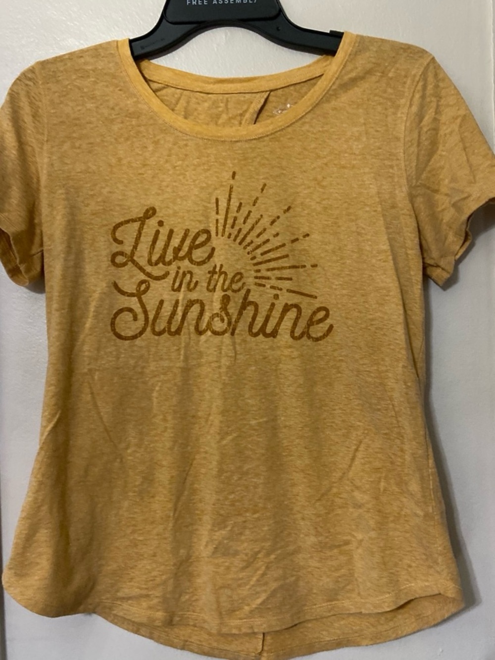 St. John's Bay Mustard 'Live in the Sunshine' Short Sleeve Tee